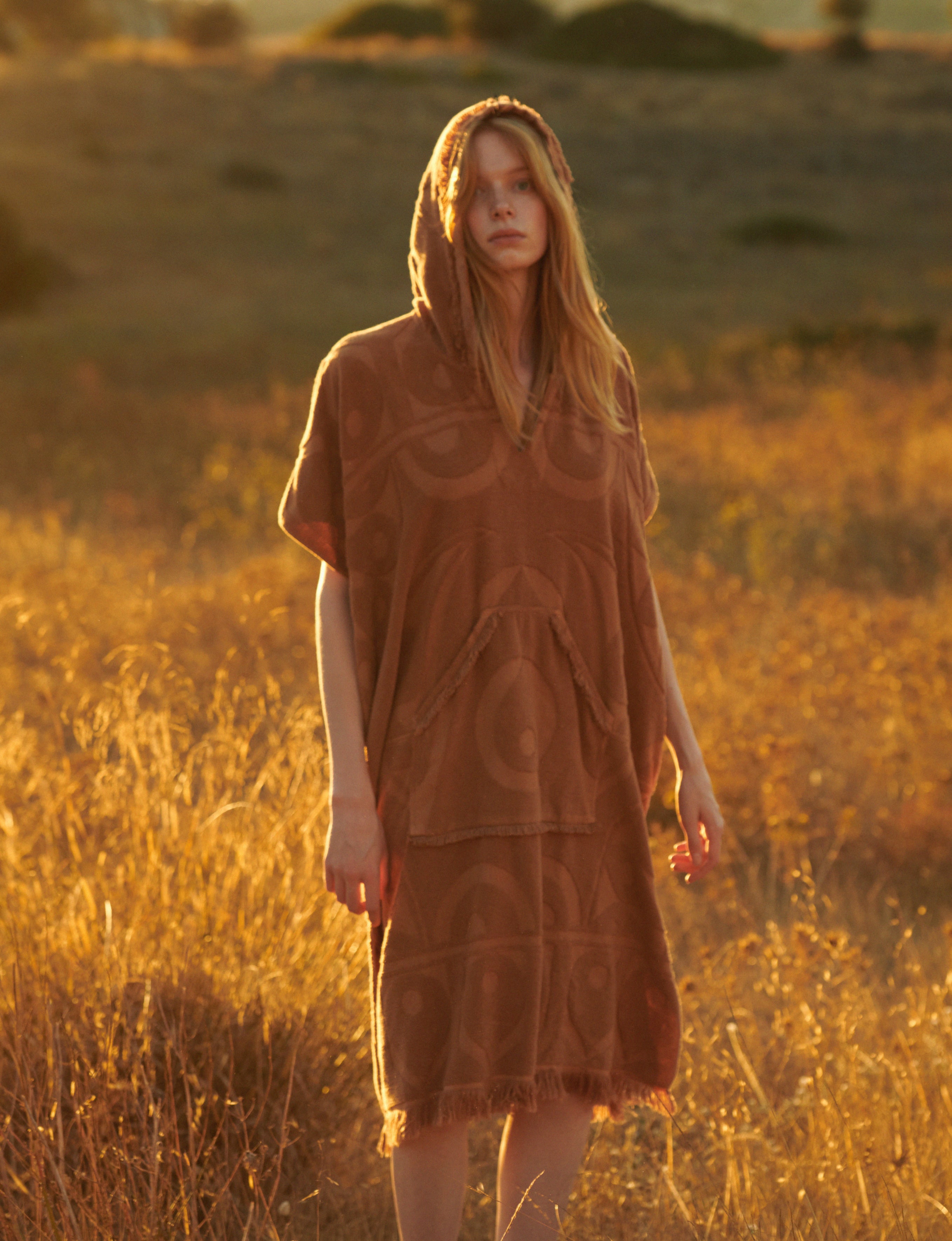 NAOKO Beach PONCHO PREVIOUS COLLECTION Rusty Pink NAOKO Beach PONCHO PREVIOUS COLLECTION Rusty Pink