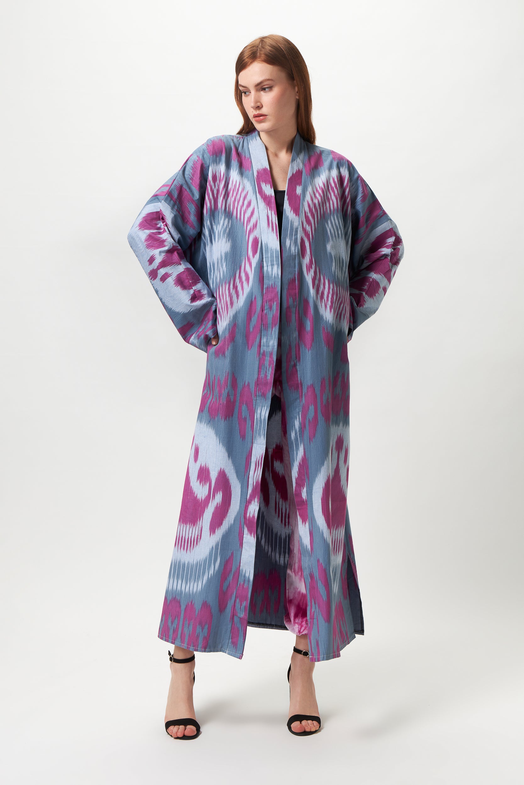 KALITA ONE OF A KIND IKAT MAXI KIMONO