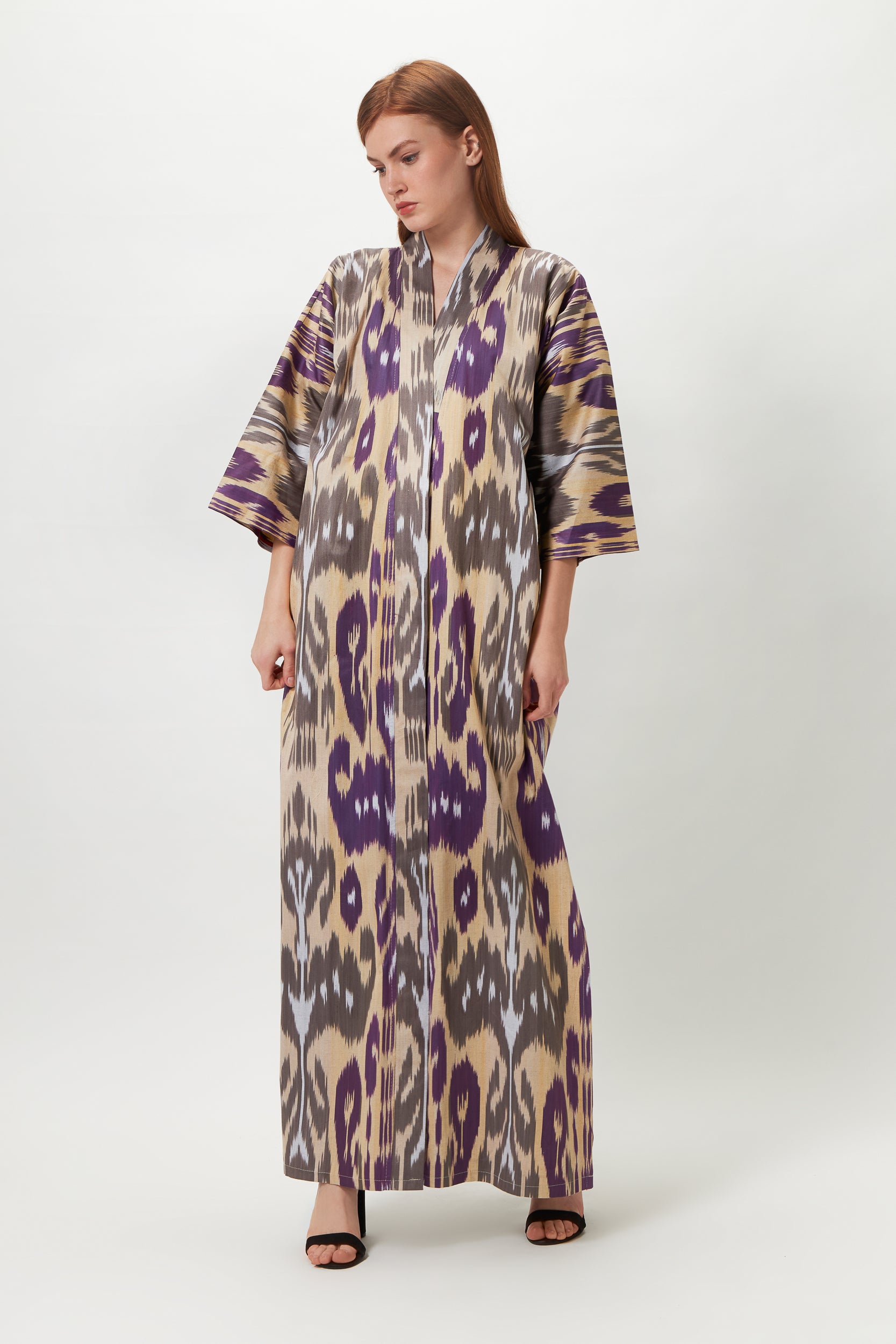 MAEVE ONE OF A KIND IKAT MAXI KIMONO