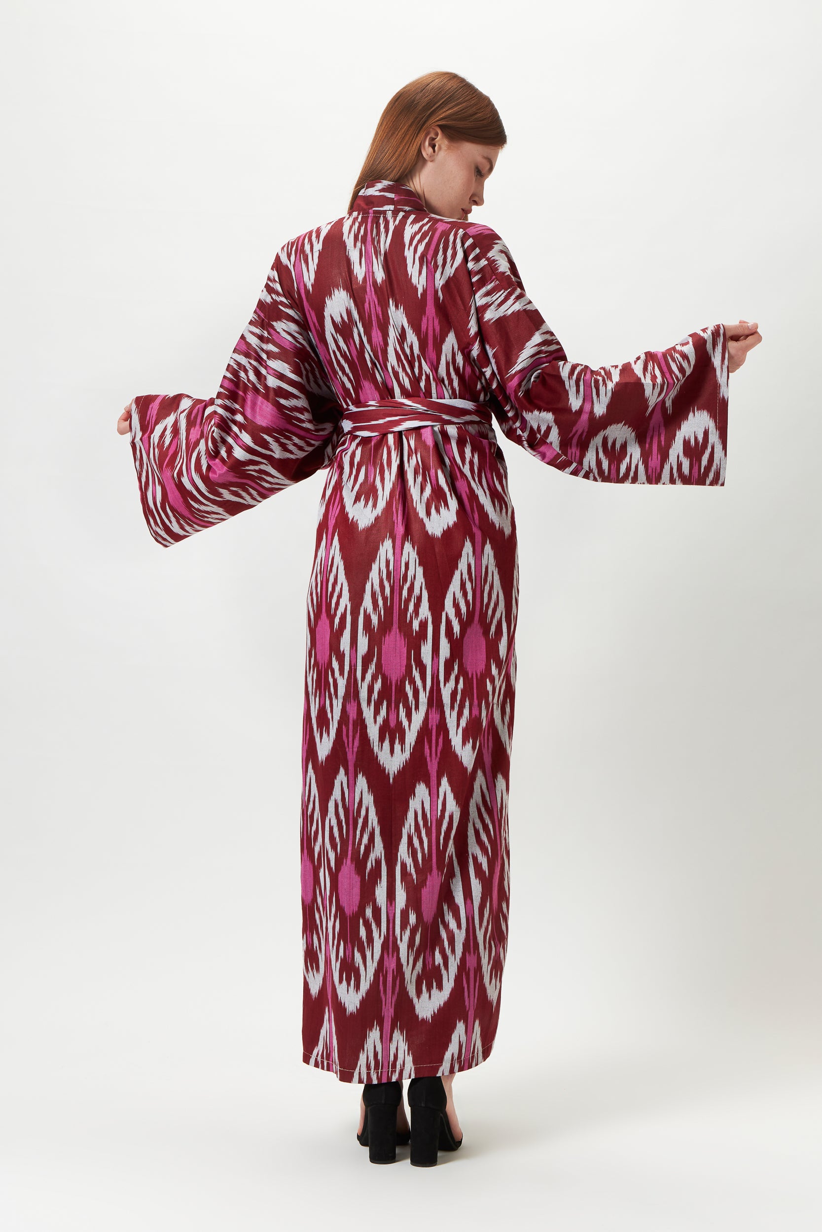 BRIGITTE ONE OF A KIND IKAT MAXI KIMONO