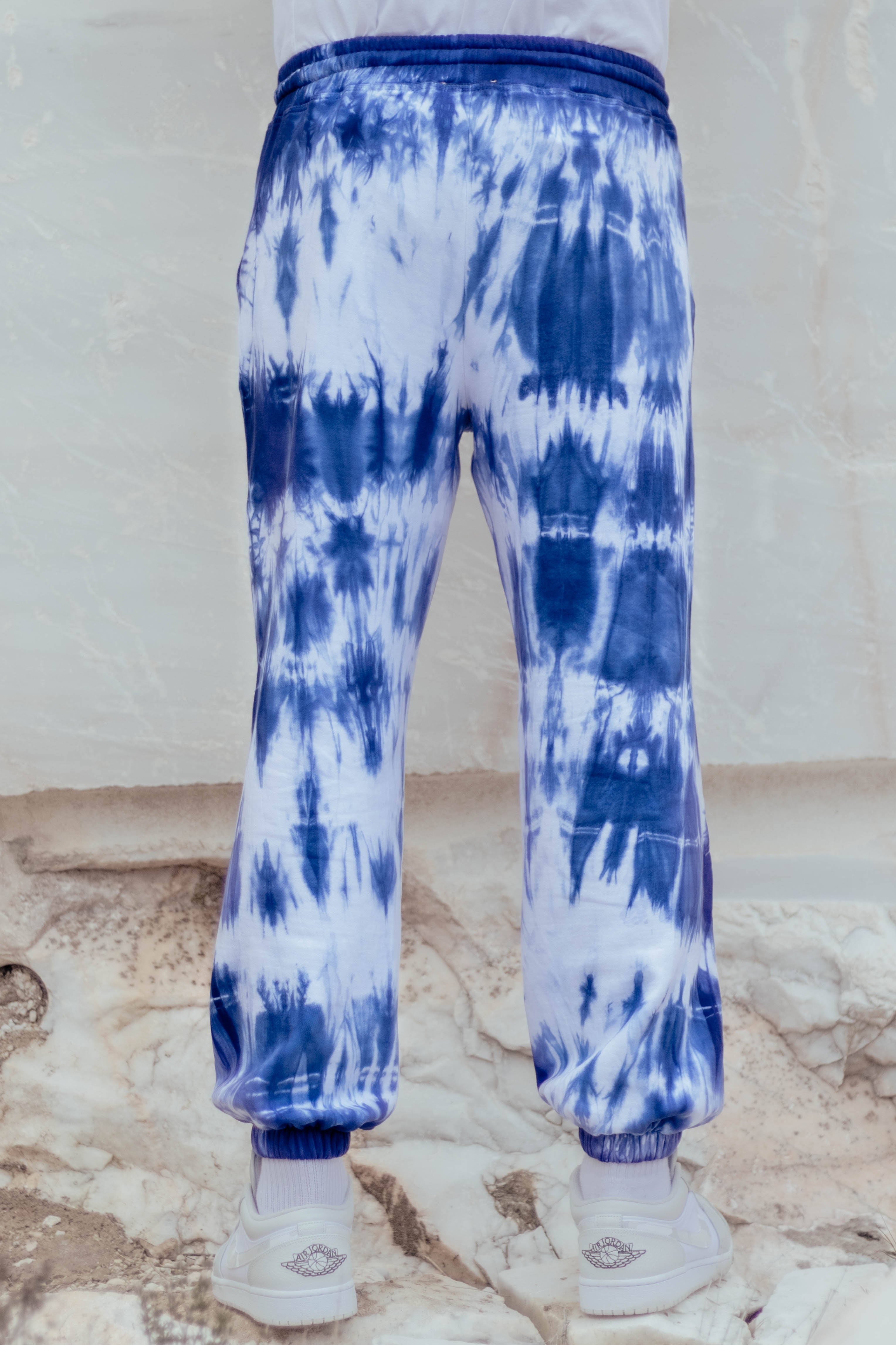 Tie-Dye Cotton Pants Indigo