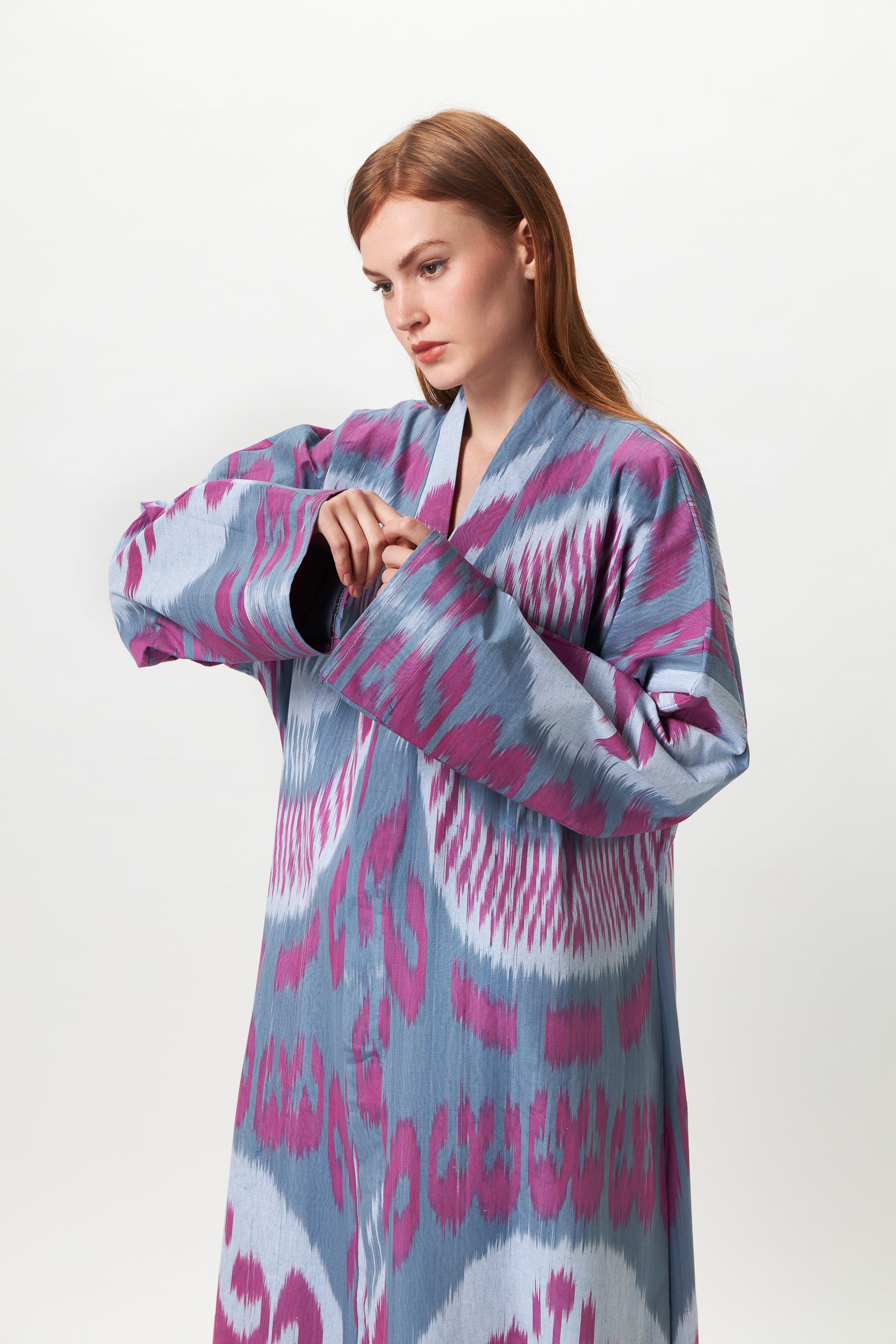 KALITA ONE OF A KIND IKAT MAXI KIMONO