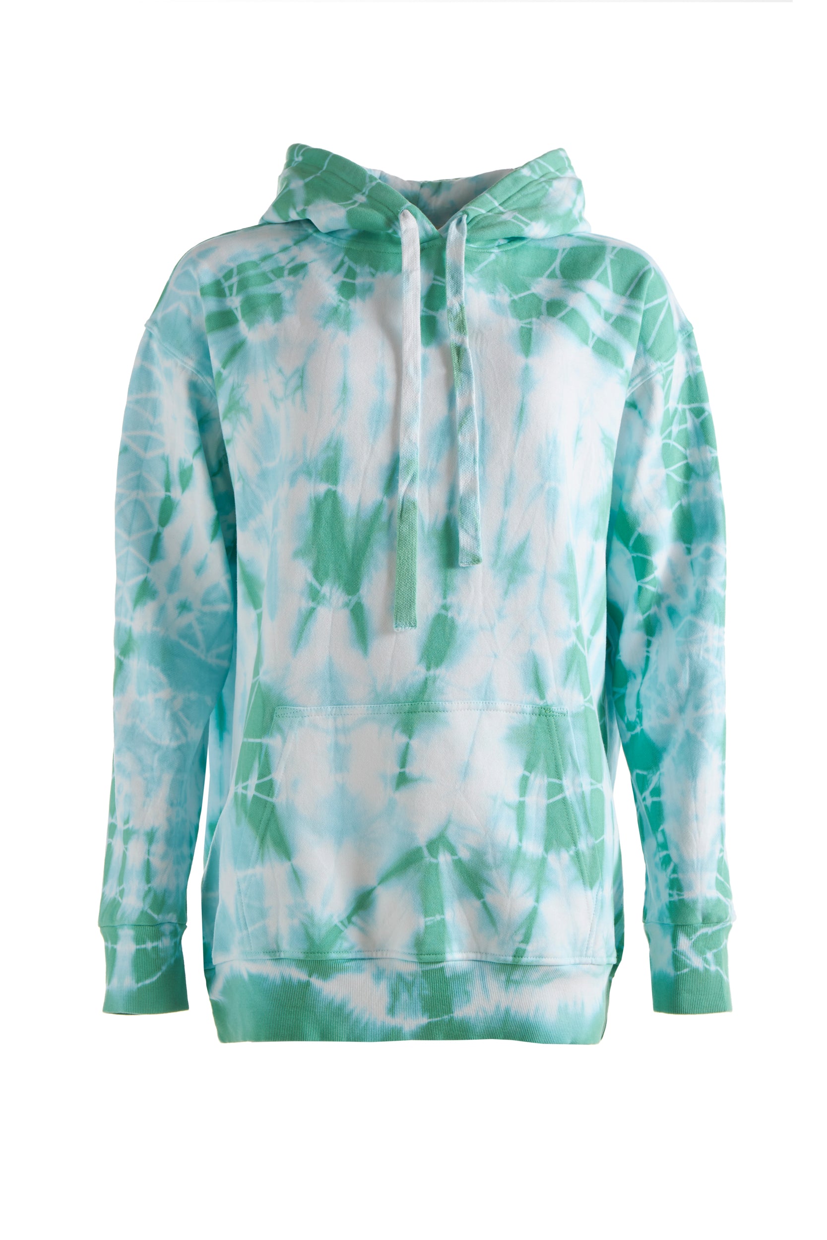 Women's Day Tie-Dye Cotton Hoodie Mint