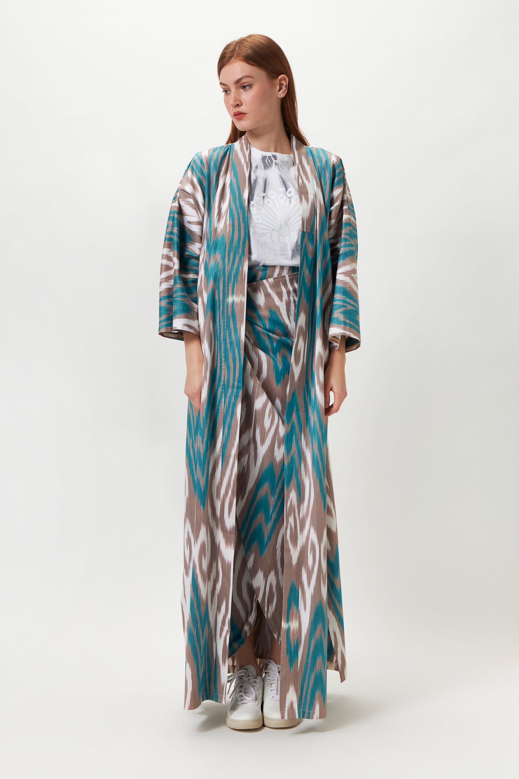MARA ONE OF A KIND DOUBLE-FACED IKAT SKIRT