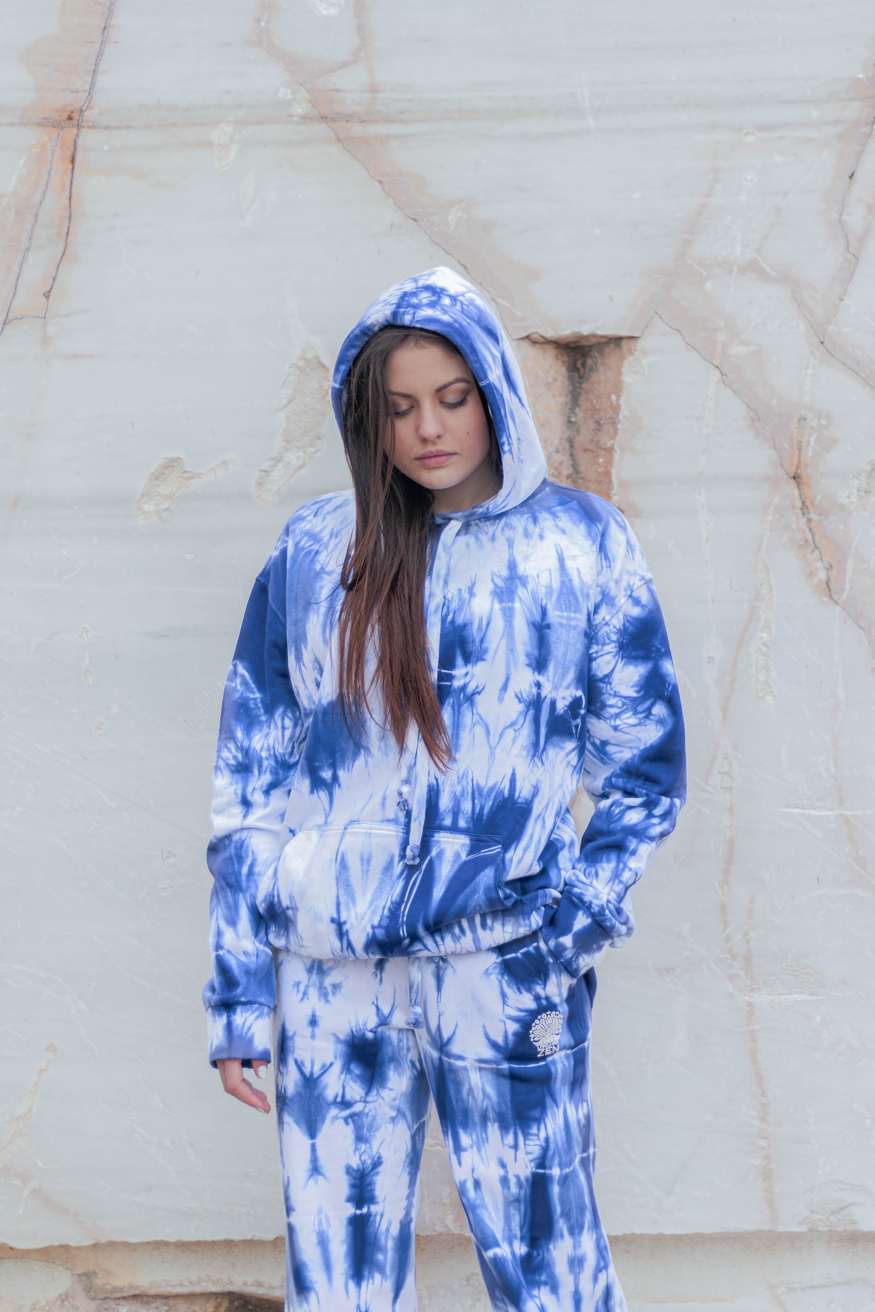 Tie-Dye Cotton Pants Indigo