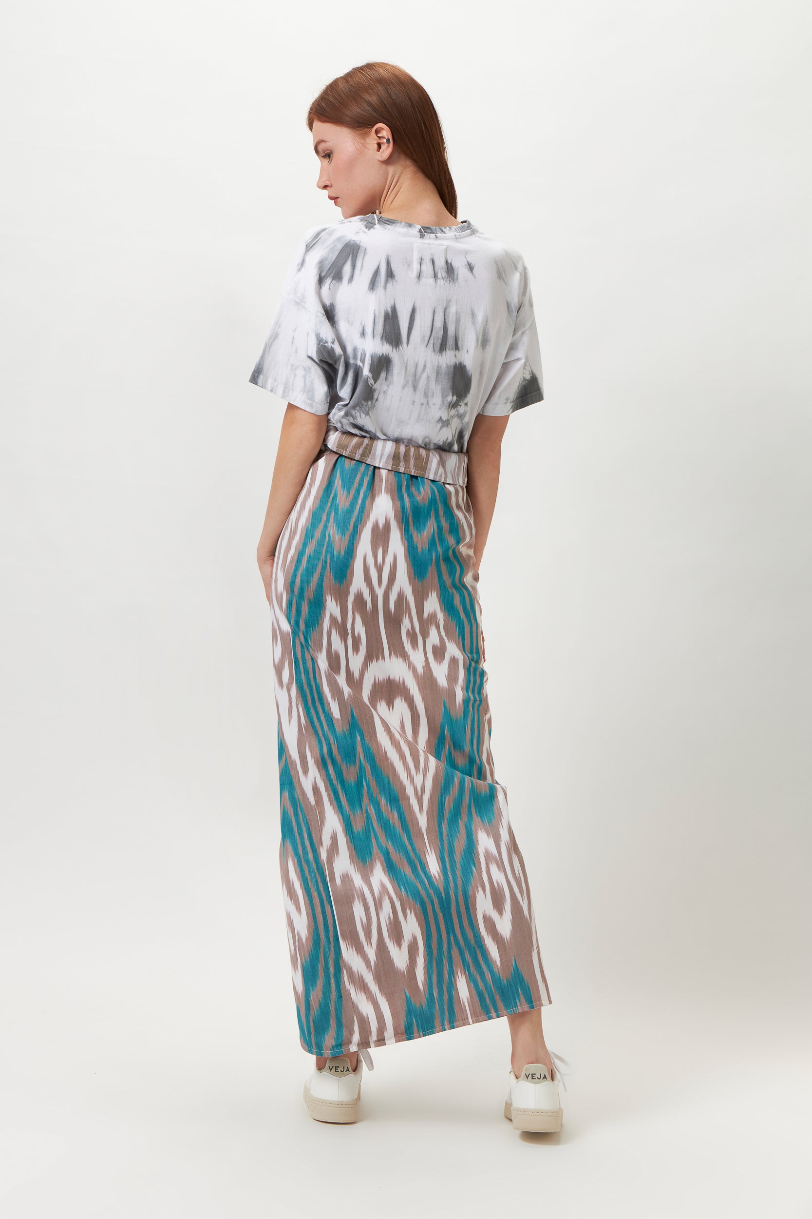 MARA ONE OF A KIND DOUBLE-FACED IKAT SKIRT