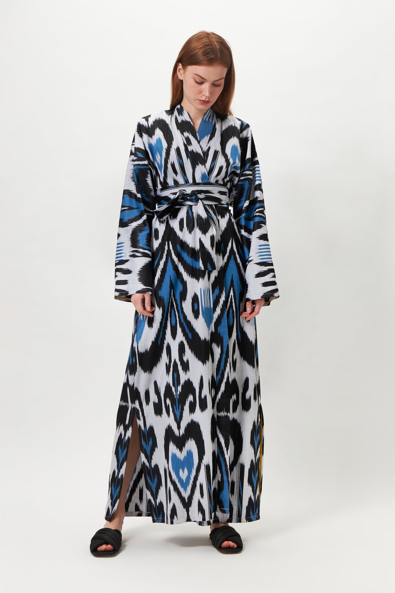 NOELLE ONE OF A KIND IKAT MAXI KIMONO