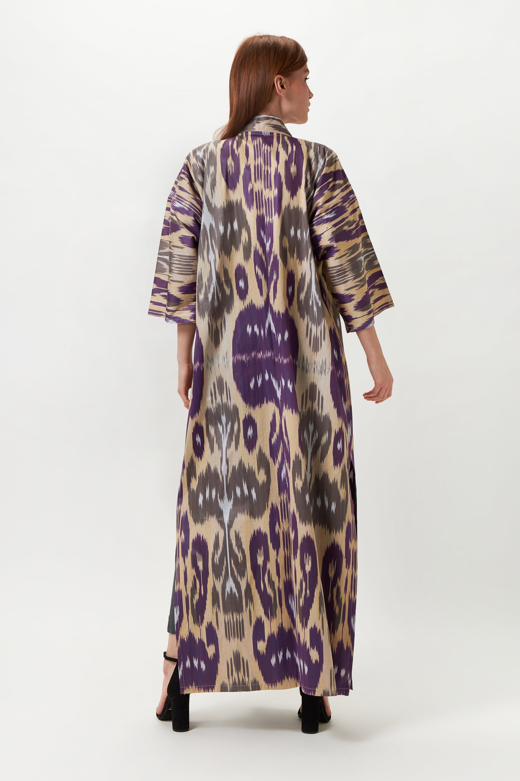 MAEVE ONE OF A KIND IKAT MAXI KIMONO