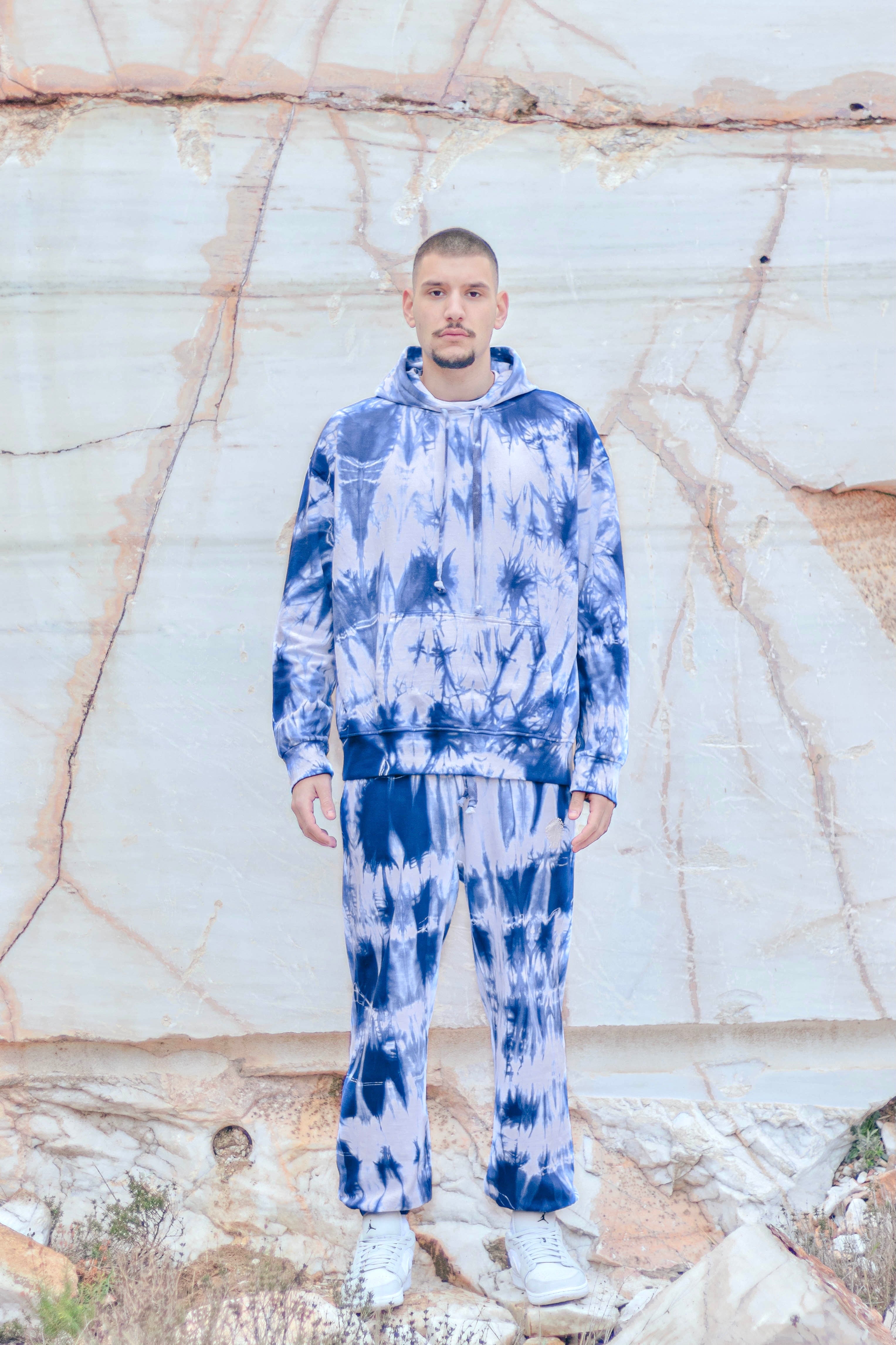 Tie-Dye Cotton Pants Indigo