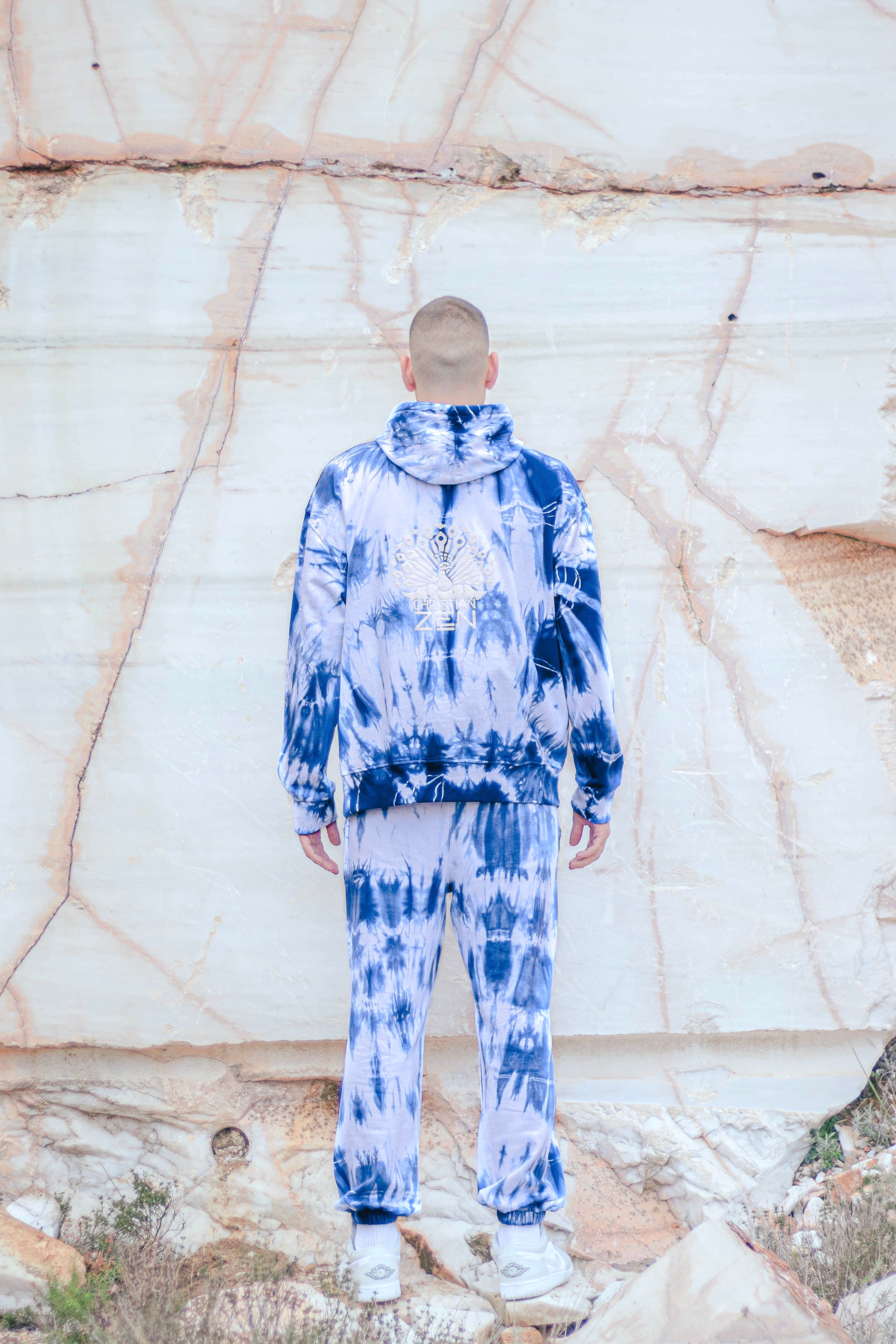 Tie-Dye Cotton Pants Indigo