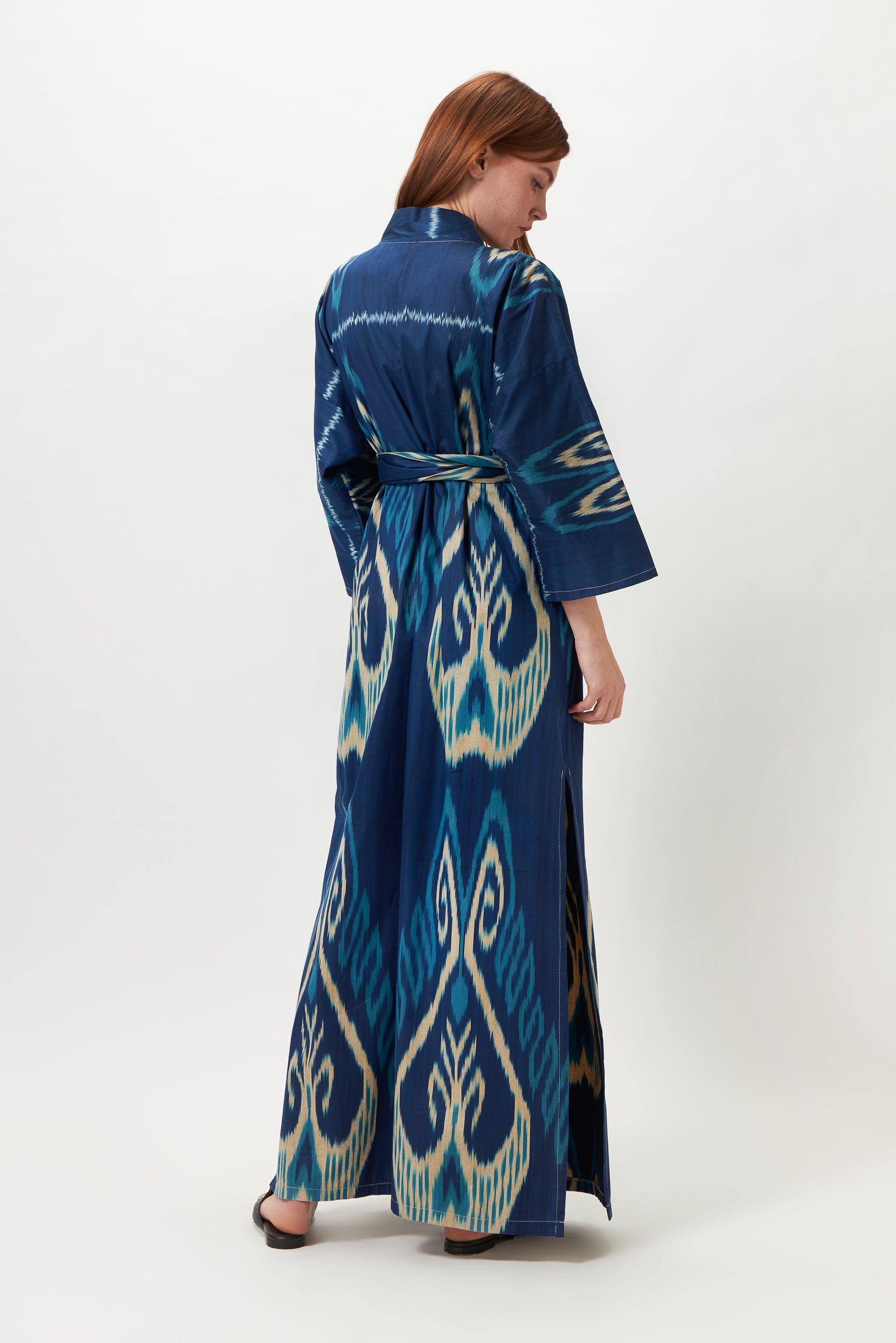 MISHA ONE OF A KIND IKAT MAXI KIMONO