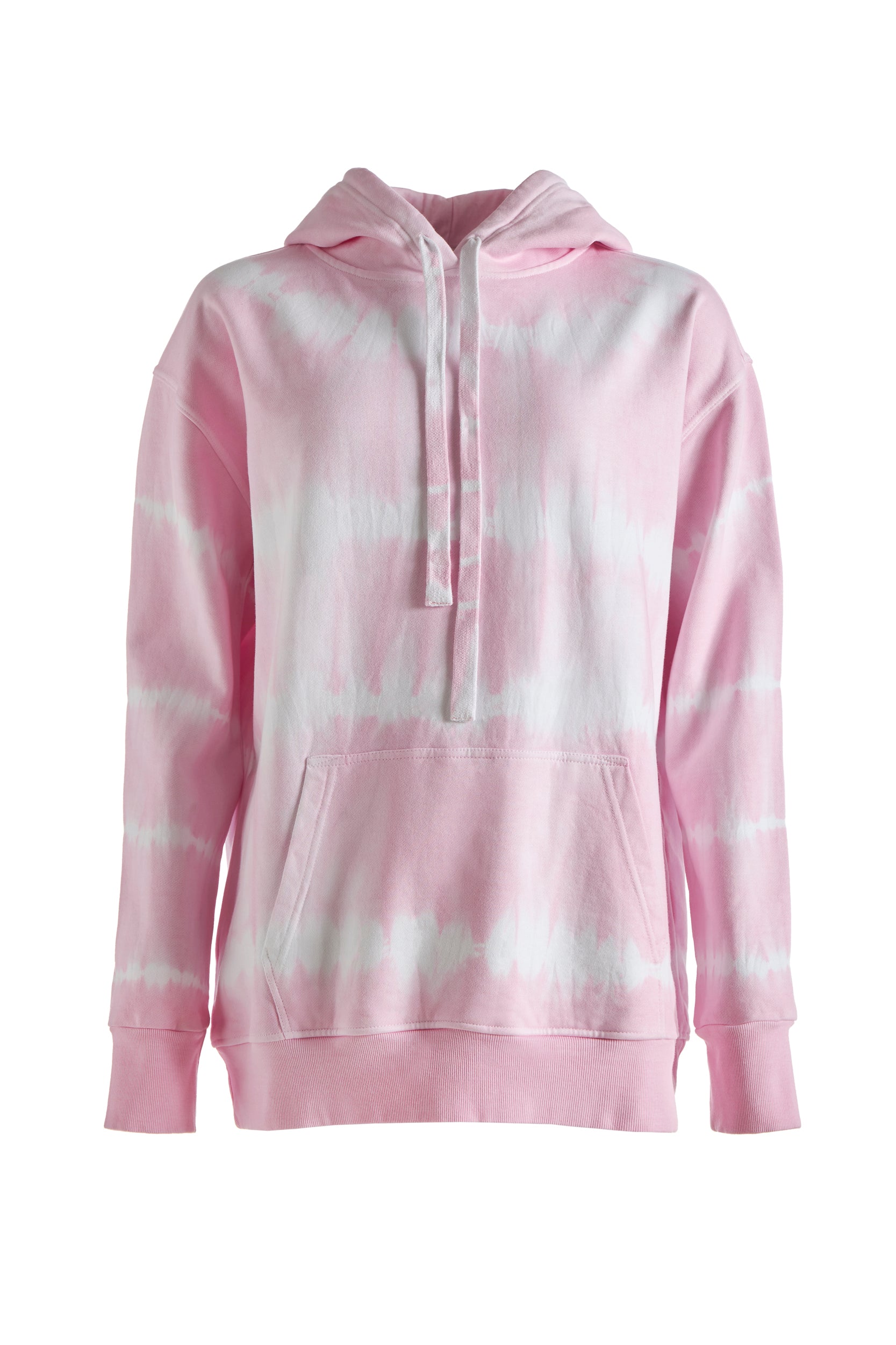 Women's Day Tie-Dye Cotton Hoodie Baby Pink