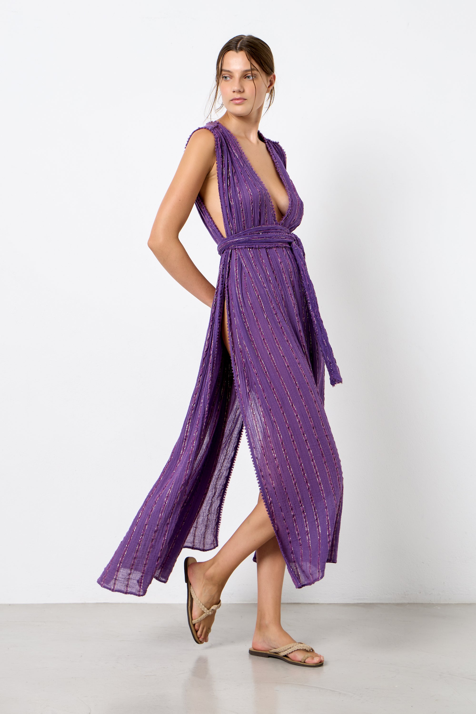 PENELOPE MAXI LUREX COVER-UP