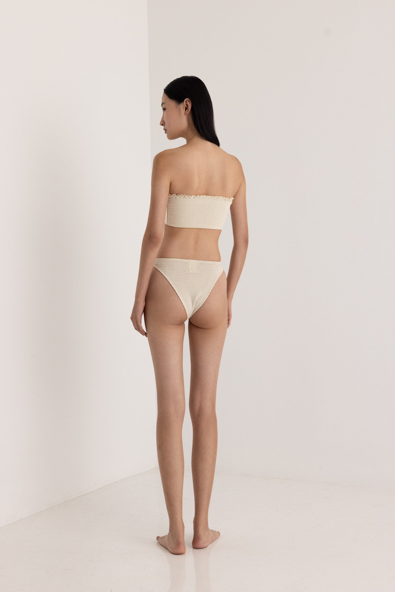 KARMA STRAPLESS LUREX TOP