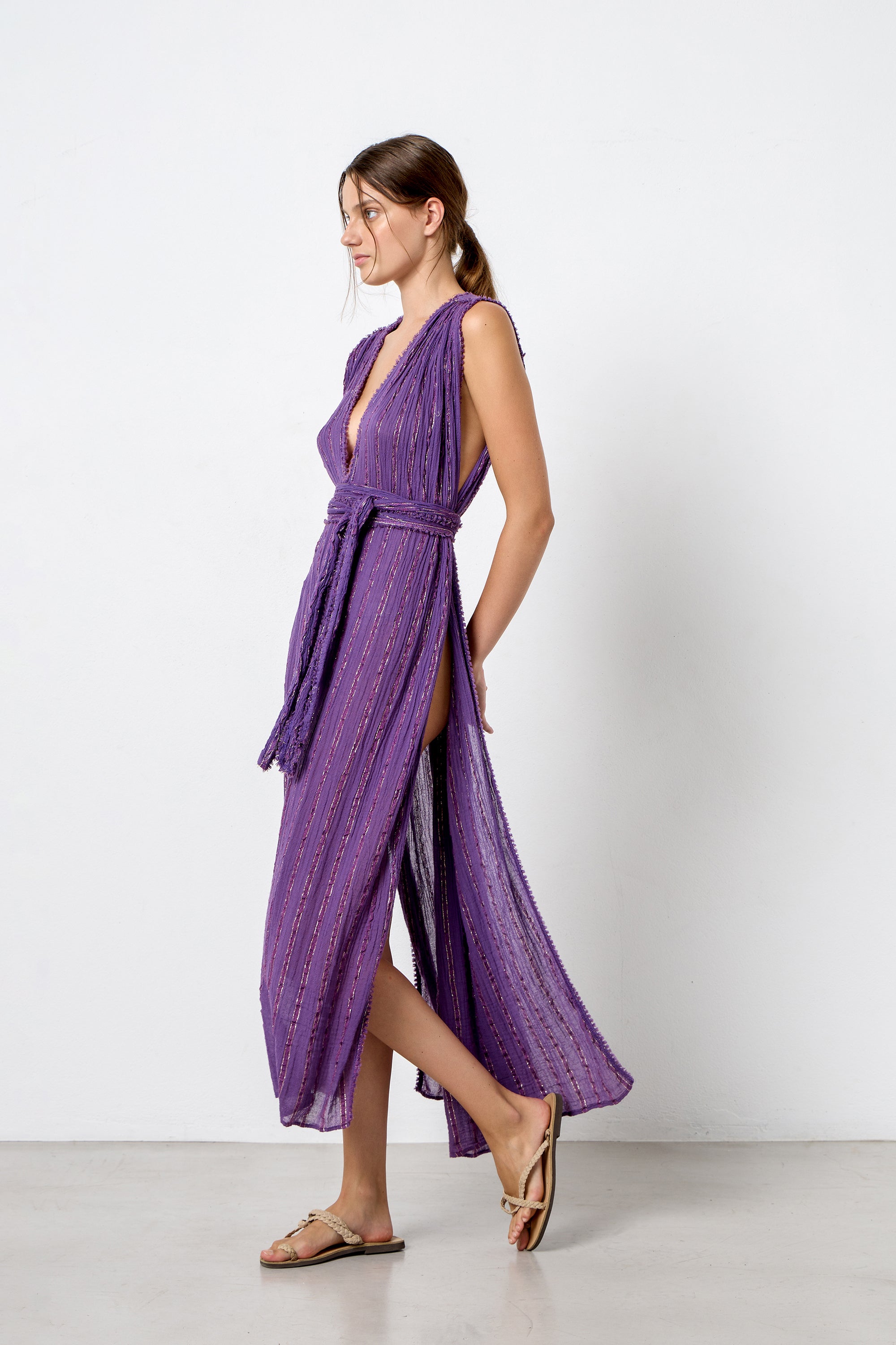 PENELOPE MAXI LUREX COVER-UP