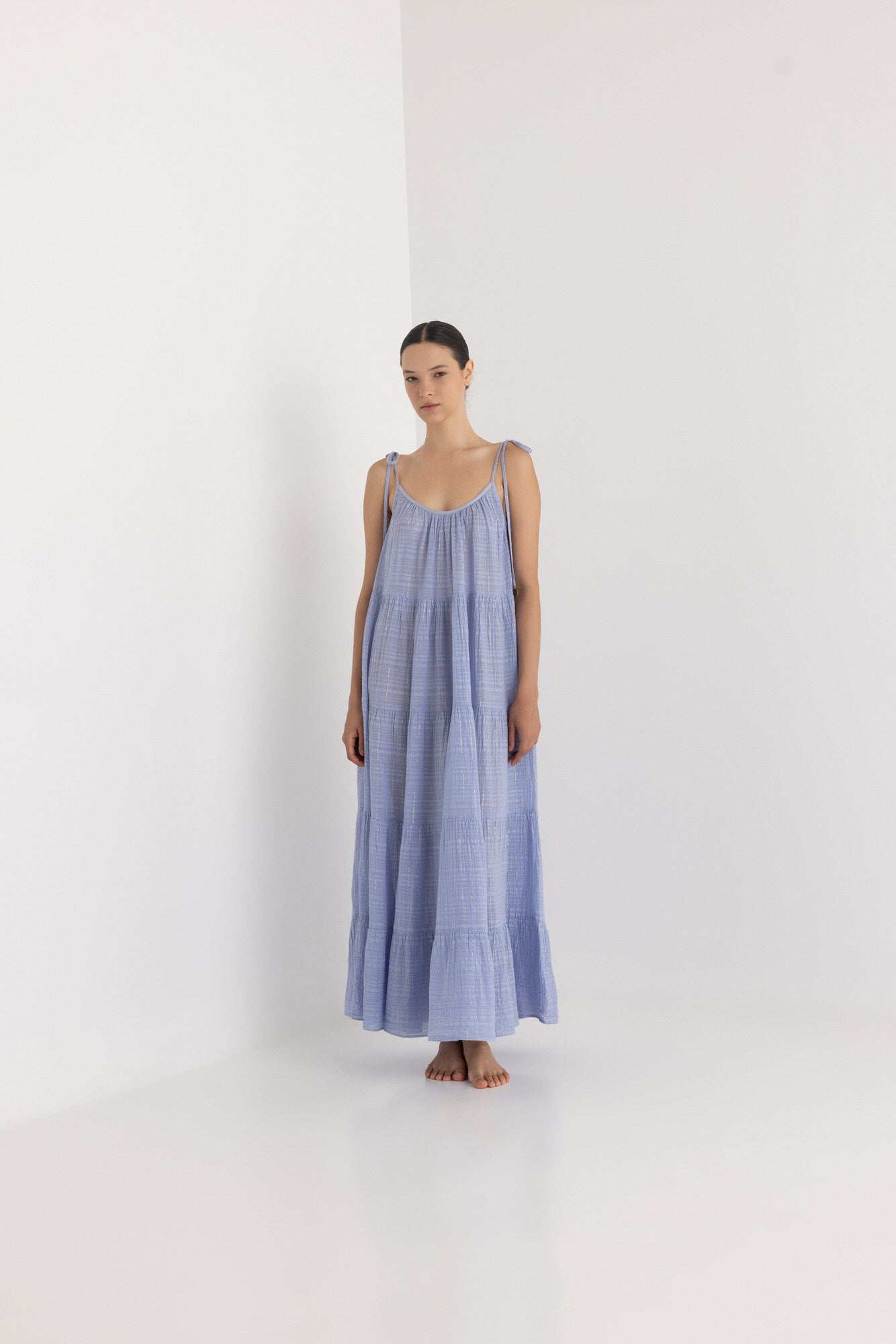 MIRABELLA MAXI LUREX DRESS