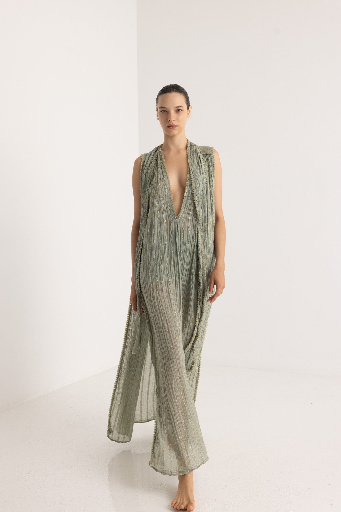 PENELOPE MAXI LUREX COVER-UP