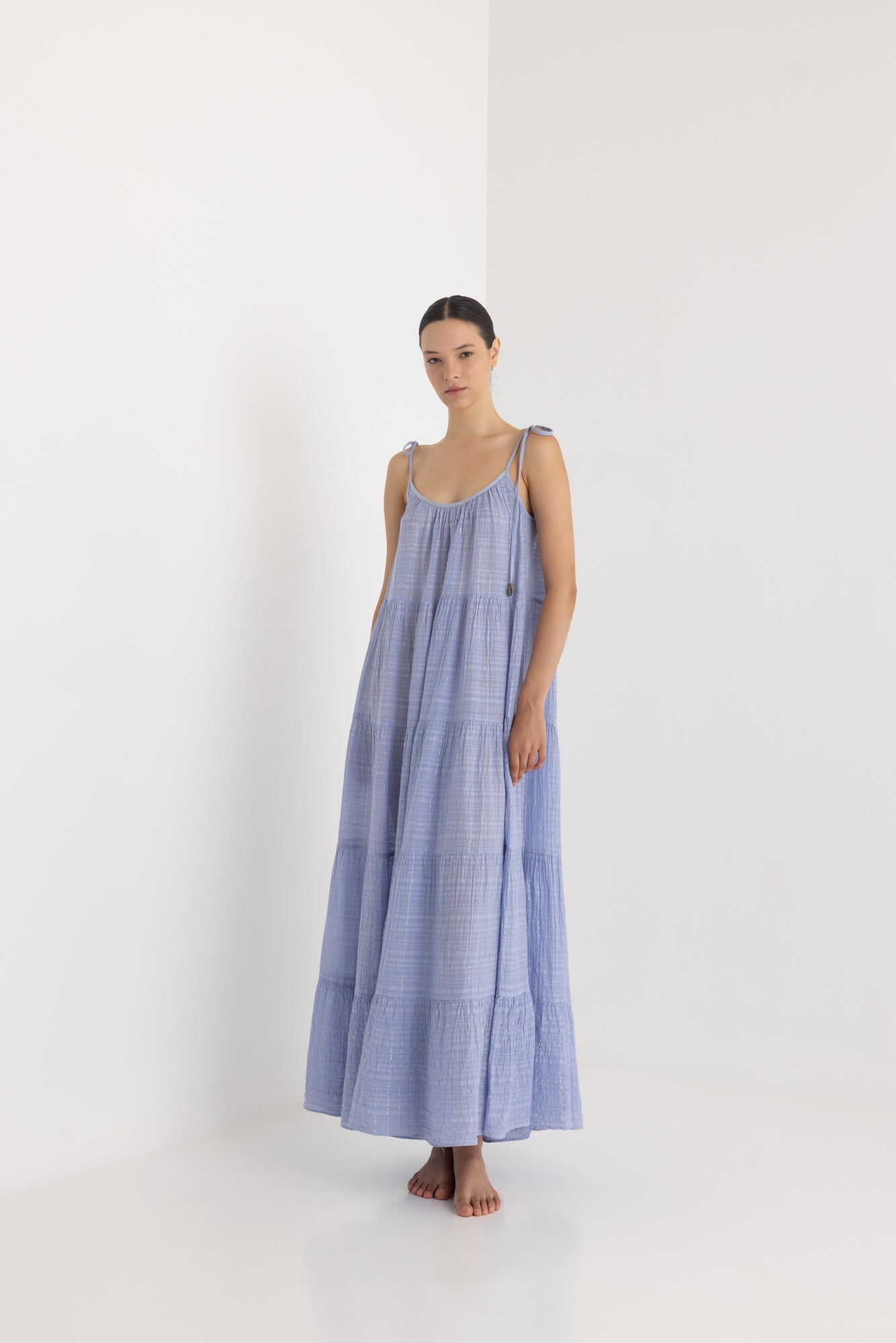 MIRABELLA MAXI LUREX DRESS