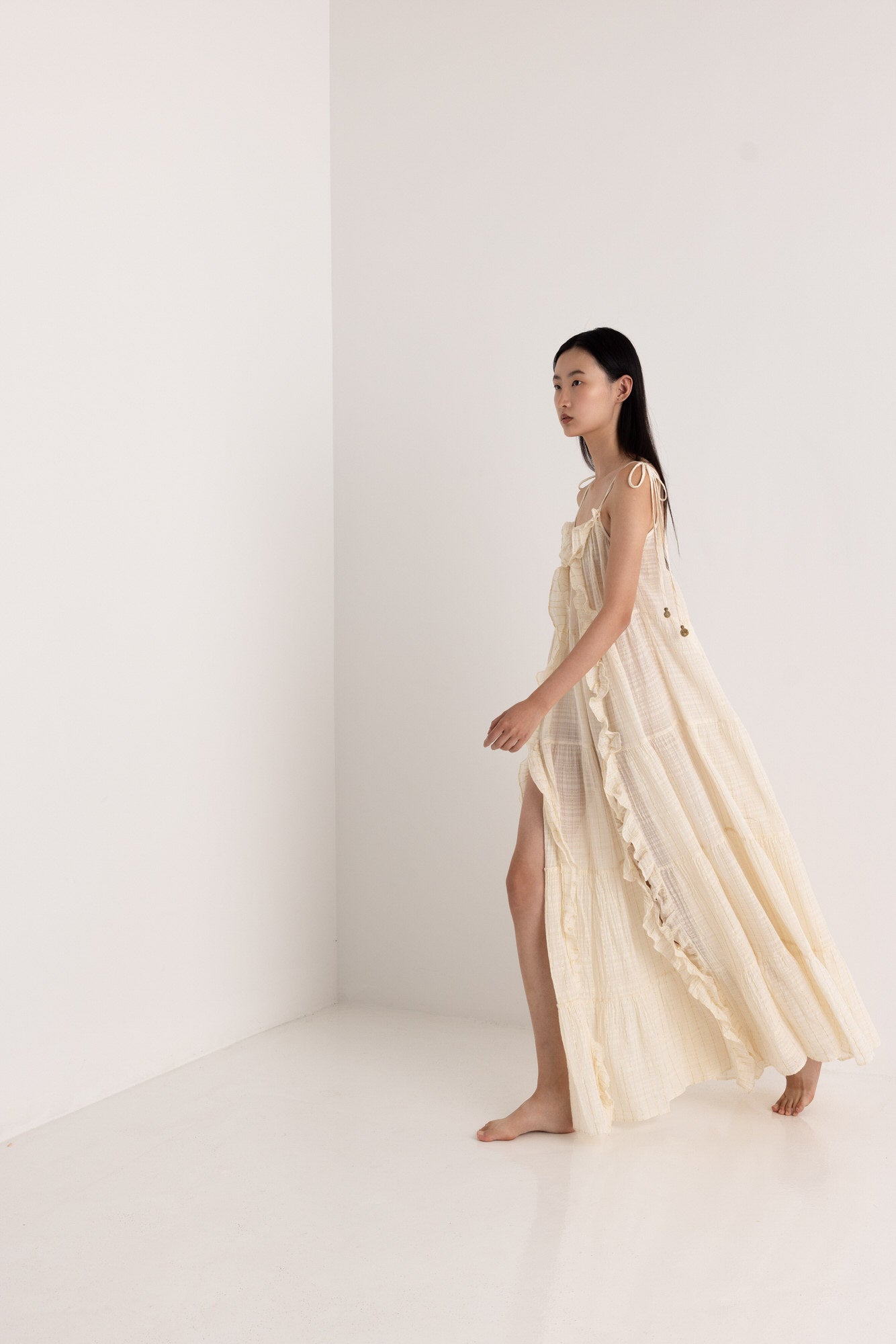 ANABEL MAXI LUREX DRESS