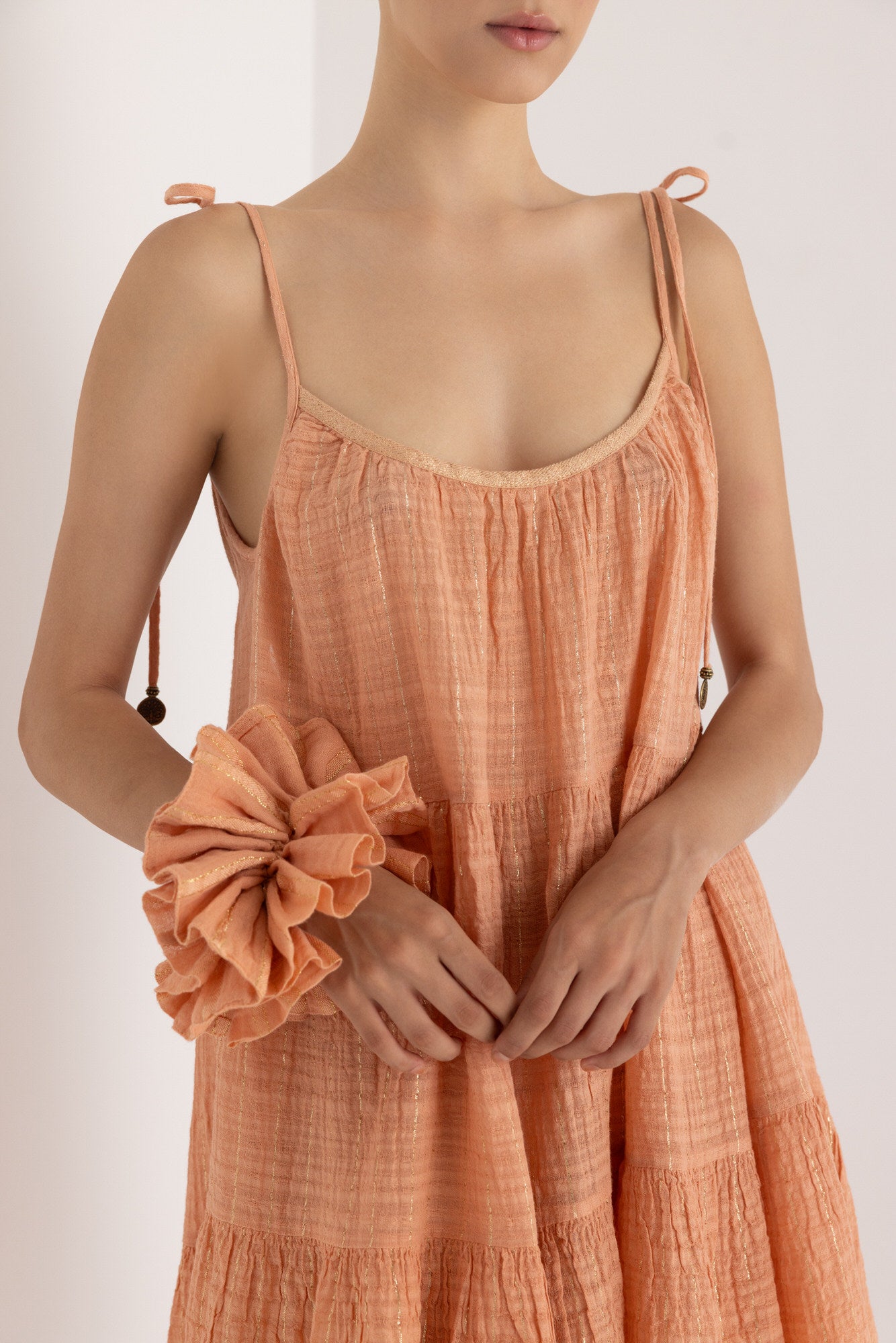 MIRABELLA MAXI LUREX DRESS