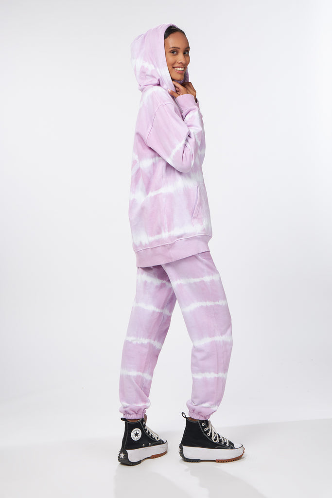 Women's Day Tie-Dye Cotton Hoodie Lilac – ChristianZen